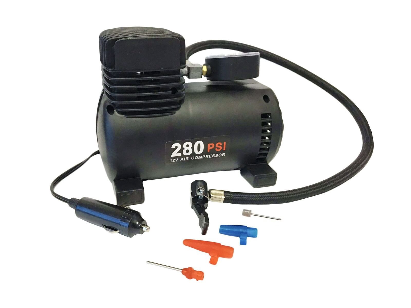 EZ Travel Collection 280 psi 12v Mini Air Compressor Bike Pump