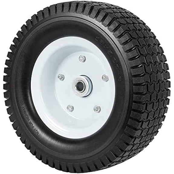 EZ Travel Collection Heavy Load Flat Free Extra Wide Wagon Dolly Cart Tire (11-3/4" Diameter and 4" Width)$$Tools