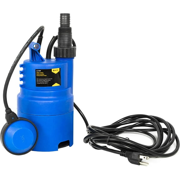 EZ Travel Collection Submersible Pool Draining Water Pump (1,580 Gallons Per Hour) 1,580 GPH