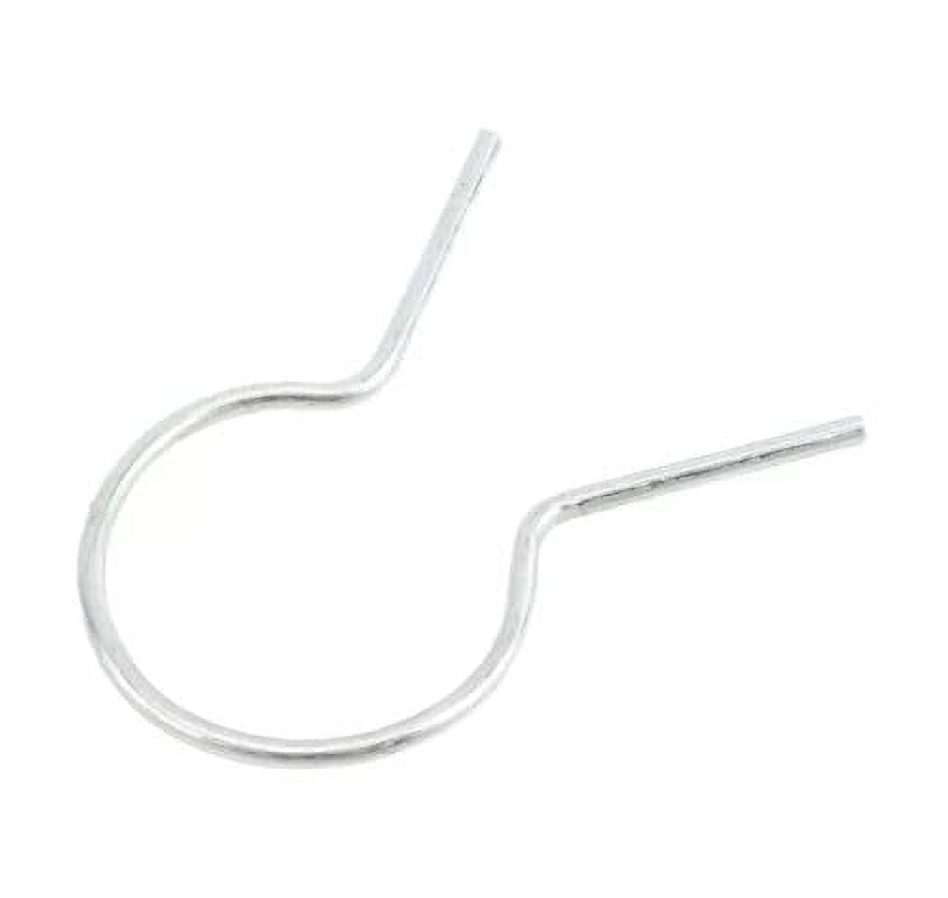 100 Pcs Galvanized Steel Fence Ties - 1-5/8 X 9 Gauge, Preformed U-Shaped Ties For Outdoor Pipes & Cables