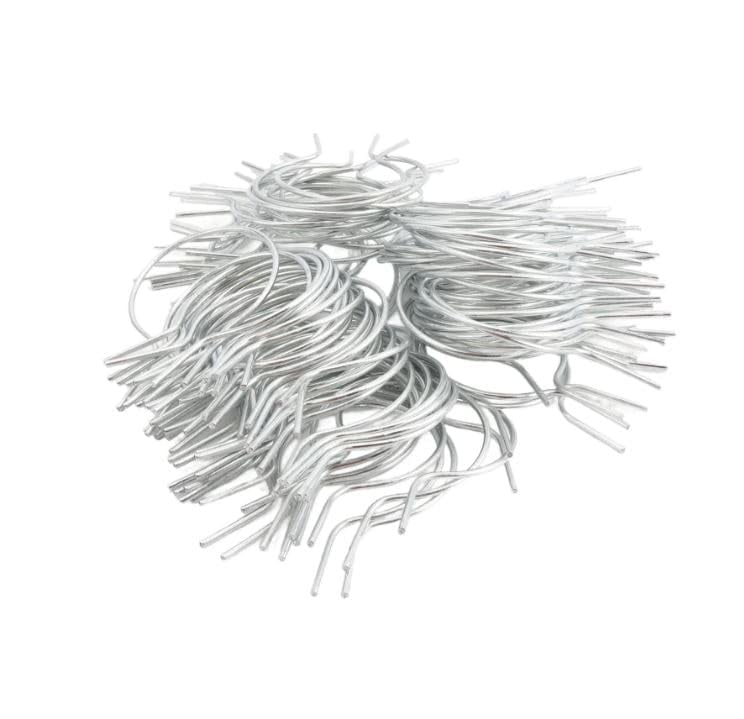 Attaches De Clôture Galvanisées Préformées - 100 Pièces - Calibre 9, Longueur 2 1/2 Pouces