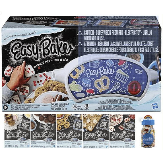 EZ Ultimate Oven with Refill Mix Sugar , Cheese Pizza, Red Velvet , Pretzel , Mini Whoopie
