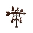 thumbnail image 1 of EZ Vane Jumping Deer Weathervane | Deck Mount | 14 Gauge Steel | Sealed Ball Bearings | Home or Garden, 1 of 10