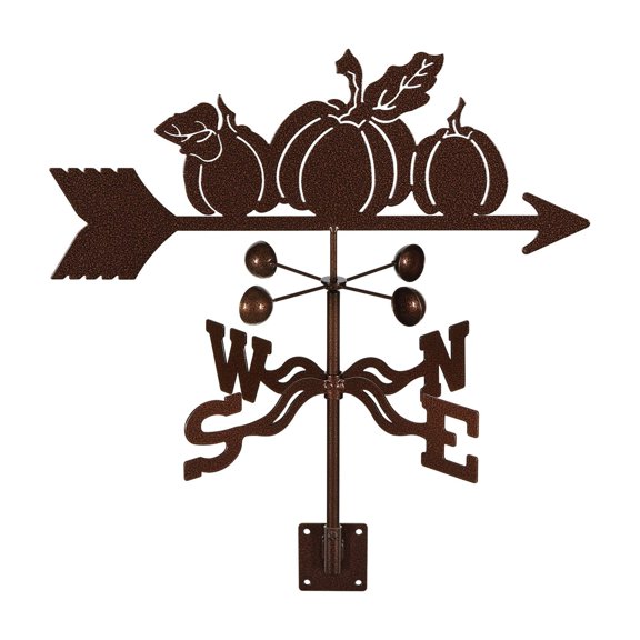 EZ Vane Pumpkins Weathervane | Post Mount | 14 Gauge Steel | Sealed Ball Bearings | Home or Garden