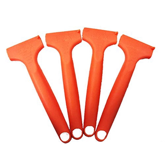 EZ X Razor Blade Scraper (4) with 5 pack of Metal Blades