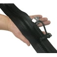 thumbnail image 1 of EZ-Xtend Lenzip Big Zip #15 Super Huge Heavy Duty Plastic Zipper W/Zipper Pull (10 feet, Black), 1 of 6