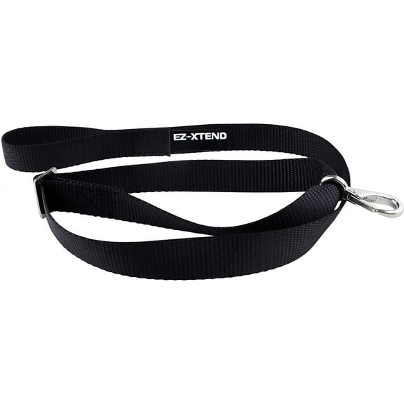 EZ-Xtend Premium Pontoon Boat Canopy and Bimini Top Strap with Adjustable Hook - All Stainless Steel Bimini Top Hardware - Best Replacement Straps (Package of 1, Black, 28"- 44")