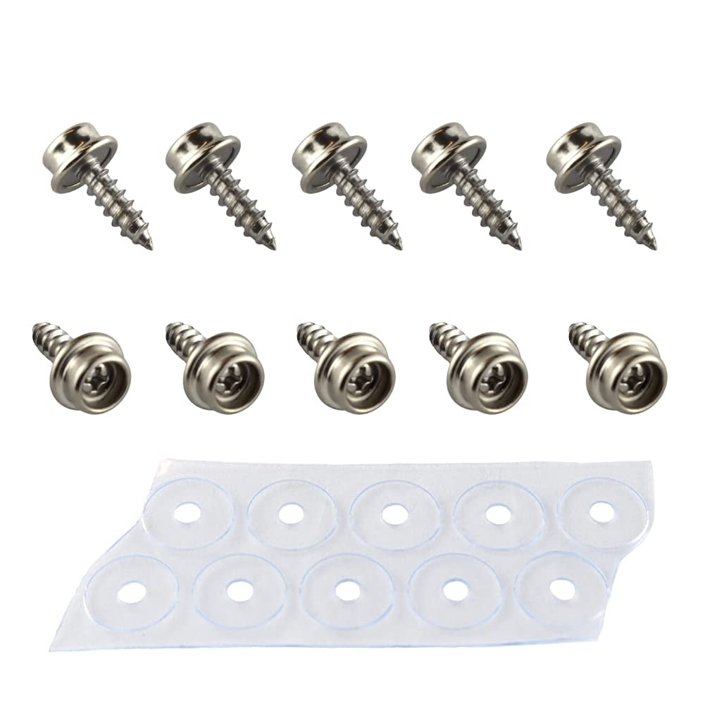 EZ-Xtend Marine Grade Snap Fasteners Kit - Stainless Steel Screw-in Snaps With PVC Washers For Boat Covers - View #7