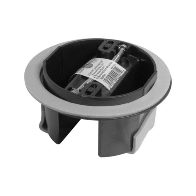 EZ12CF-RG PVC Round Junction Box Gray