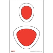 25 EZ2C Targets Style 4 Paper Shooting Targets 11"x17" Tear-Off Pad of 25