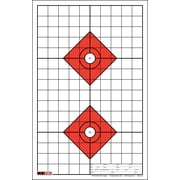 25 EZ2C Targets Style 13 Double Diamond. Paper Range Target 11x17 25 Pack