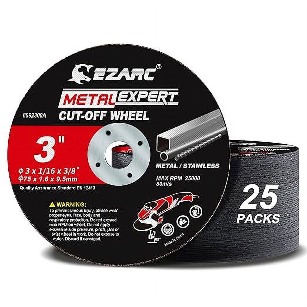 10 Pièces De Roues De Coupe Métal 3 X 1/16 X 3/8 - Pour Outils à 20000 Tr/min, ATEpro