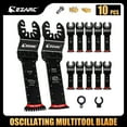 thumbnail image 1 of EZARC Oscillating Saw Blades - 10PCS Extra-Long Reach Arc Edge Multitool with Japanese Teeth, CRV and Bi-Metal Clean Cut for Wood Metal, Universal Quick Release Tool Kits, 1 of 8