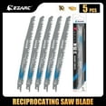 thumbnail image 1 of EZARC 5-Piece 9-Inch Wood Pruning Reciprocating Saw Blade Set, 5TPI, Sharp Ground Teeth CR-V Sabre Saw Blades, 1 of 7