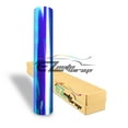 thumbnail image 1 of EZAUTOWRAP 12" Wide Glossy Neo Chrome Chameleon Light Blue HeadLight TailLight Fog Light Side Marker Vinyl Tint Film Roll Sticker Self Adhesive, 1 of 4
