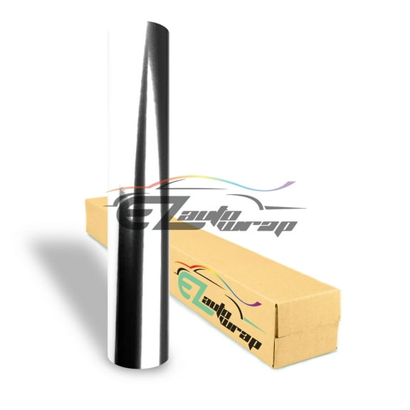 EZAUTOWRAP Chrome Silver Mirror Vinyl Wrap Sticker Decal Film Sheet Car Vehicle With Air Release Technology