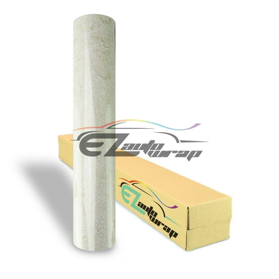 EZAUTOWRAP Gloss Faux Marble Granite Glossy Vinyl Wrap Wallpaper Sticker Decal Film Sheet Roll Counter Top Furniture Home Decoration D03