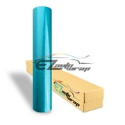 EZAUTOWRAP Gloss Glitter Light Blue Metallic Sparkle Glossy Car Vinyl Wrap Vehicle Sticker Decal Film Sheet With Air Release Technology