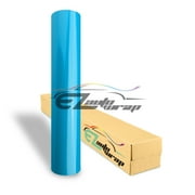 EZAUTOWRAP Gloss Sky Blue Glossy Car Vinyl Wrap Vehicle Sticker Decal Film Sheet With Air Release Techology