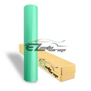 EZAUTOWRAP Gloss Teal Blue Glossy Car Vinyl Wrap Vehicle Sticker Decal Film Sheet With Air Release Techology