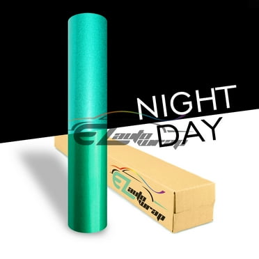 EZAUTOWRAP Green Night Reflective Vinyl Wrap Sticker Decal Graphic Sign Self Adhesive Film Roll For Car Vehicle Boat Truck Trailer RV Motorcycle Bike Road Sign Party Club Decoration