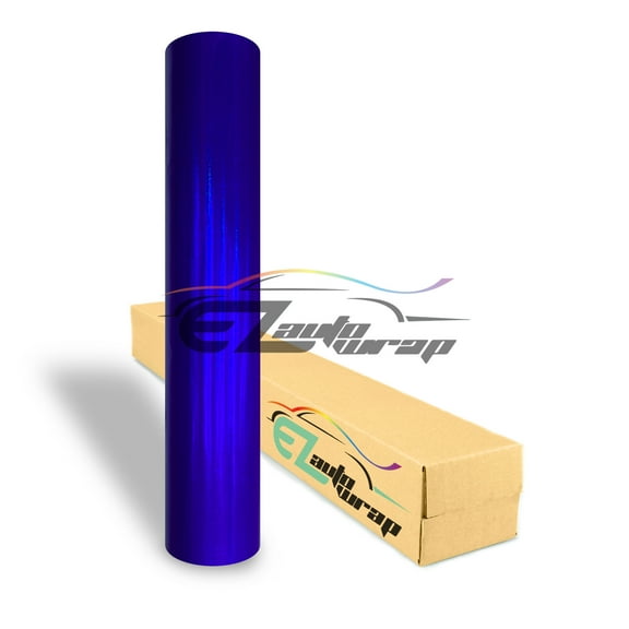 EZAUTOWRAP Holographic Blue Rainbow Neo Chrome Car Vinyl Wrap Vehicle Sticker Decal Film Sheet With Air Release Technology