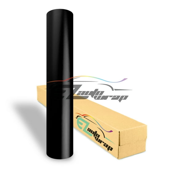EZAUTOWRAP Matte Black Car Vinyl Wrap Vehicle Sticker Decal Film Sheet Peel And Stick With Air Release Technology Decoration Wallpaper