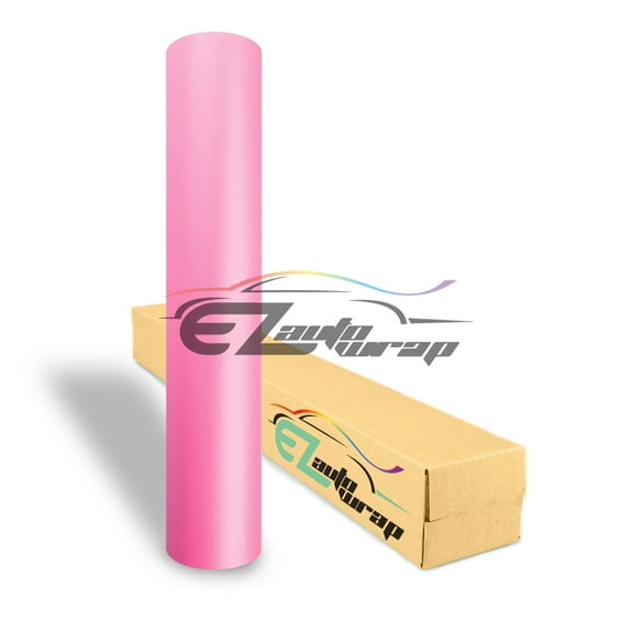 EZAUTOWRAP Matte Pink Car Vinyl Wrap Vehicle Sticker Decal Film Sheet Peel And Stick With Air Release Technology Decoration Wallpaper
