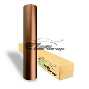 EZAUTOWRAP Matte Satin Chrome Metallic Bronze Car Vinyl Wrap Vehicle Sticker Decal Film Sheet Decoration With Air Release Technology