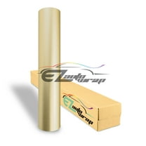 EZAUTOWRAP Matte Satin Chrome Metallic CHAMPAGNE GOLD Car Vinyl Wrap Vehicle Sticker Decal Film Sheet Decoration With Air Release Technology