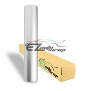EZAUTOWRAP Matte Satin Chrome Metallic Silver Car Vinyl Wrap Vehicle Sticker Decal Film Sheet Decoration With Air Release Technology