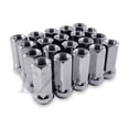thumbnail image 1 of EZAccessory 20 Long Open End Bulge Acorn Lug Nuts 9/16" Thread 3/4" Long 1.9" Chrome, 1 of 5