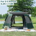 thumbnail image 1 of EZBY Tents for Camping,2-3 Person Instant Pop Up Camping Tent with Screen Porch,Removable Rainfly and Carry Bag for Camping Backpacking Hiking-Green, 1 of 10