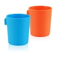thumbnail image 1 of EZCUP Magnetic Hanging Fridge Cups for Kids Made in USA BPA-Free Dishwasher Safe (Blue/Orange 2 Pack), 1 of 5