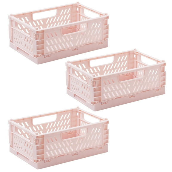 EZDO Small Collapsible Storage Crates 3 Pack