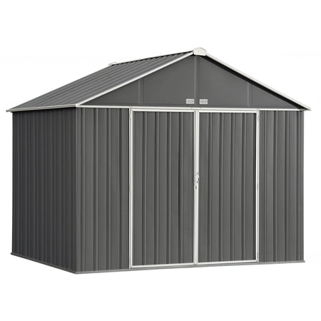 EZEE Shed Steel Storage 10 x 8 ft. Galvanized Extra High Gable