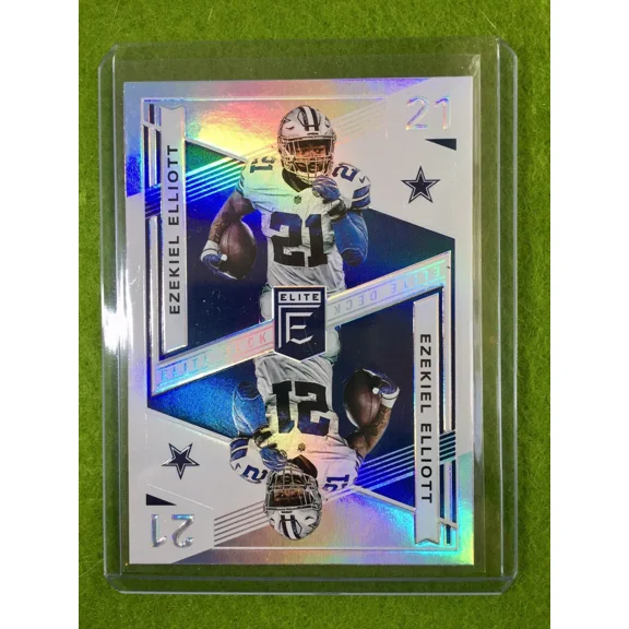 EZEKIEL ELLIOTT PRIZM CARD REFRACTOR COWBOYS 2019 Donruss ELITE DECK