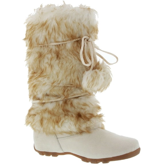 EZGD Blossom Talia-Hi Women Ladies Mukluk Faux Fur Mid Calf Warm Winter Snow Boots Ice Size 8