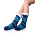 thumbnail image 1 of EZGO 1 Pair Womens Mens Slipper Socks Thermal Cozy Fuzzy Sherpa Christmas Slipper Socks Fleece-lined US 5-11, 1 of 4