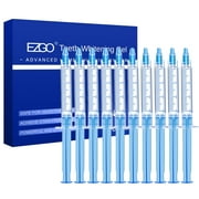 EZGO Teeth Whitening Gel Refills, 10 x 3ml Gyringes Carbamide Peroxide Tooth Bleaching Gel for Teeth Whitening Kit, No Sensitive Teeth Whitener, Dental Clinic Grade