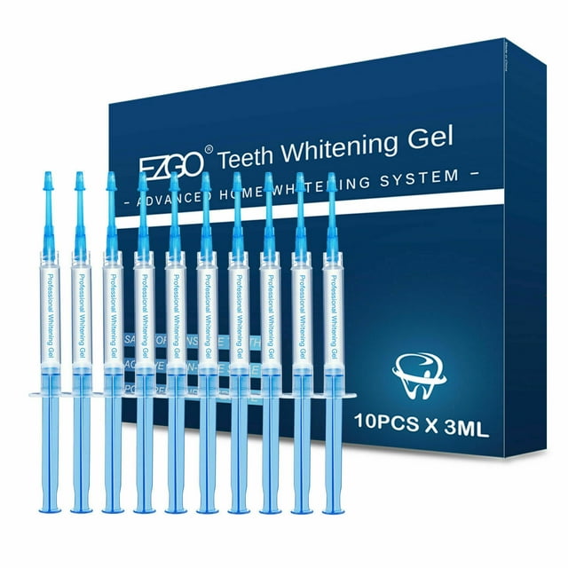 EZGO 10pcs Teeth Whitening Gel 18 Carbamide Peroxide Syringes No