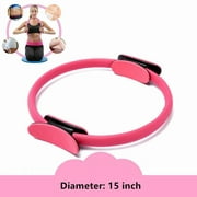 EZGO 15 inch Pilates Ring Help Tone and Strengthen Your Entire Core and Body Pink