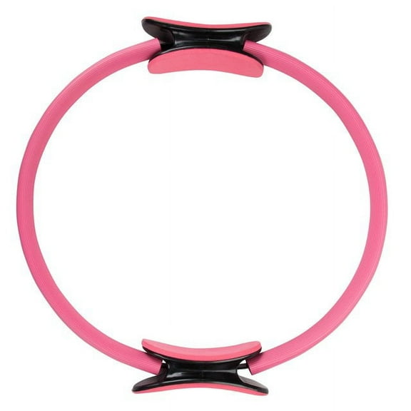 EZGO 15inch Pilates Ring, Magic Yoga Ring, Circle Body Sport Fitness, Weight Exercise Yoga Tool Pink