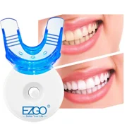 EZGO 5-LED Teeth Whitening Accelerator Light with Silicone Teeth Whitening Tray, Works with Tooth Whitening Gel or Teeth Whitening Strips