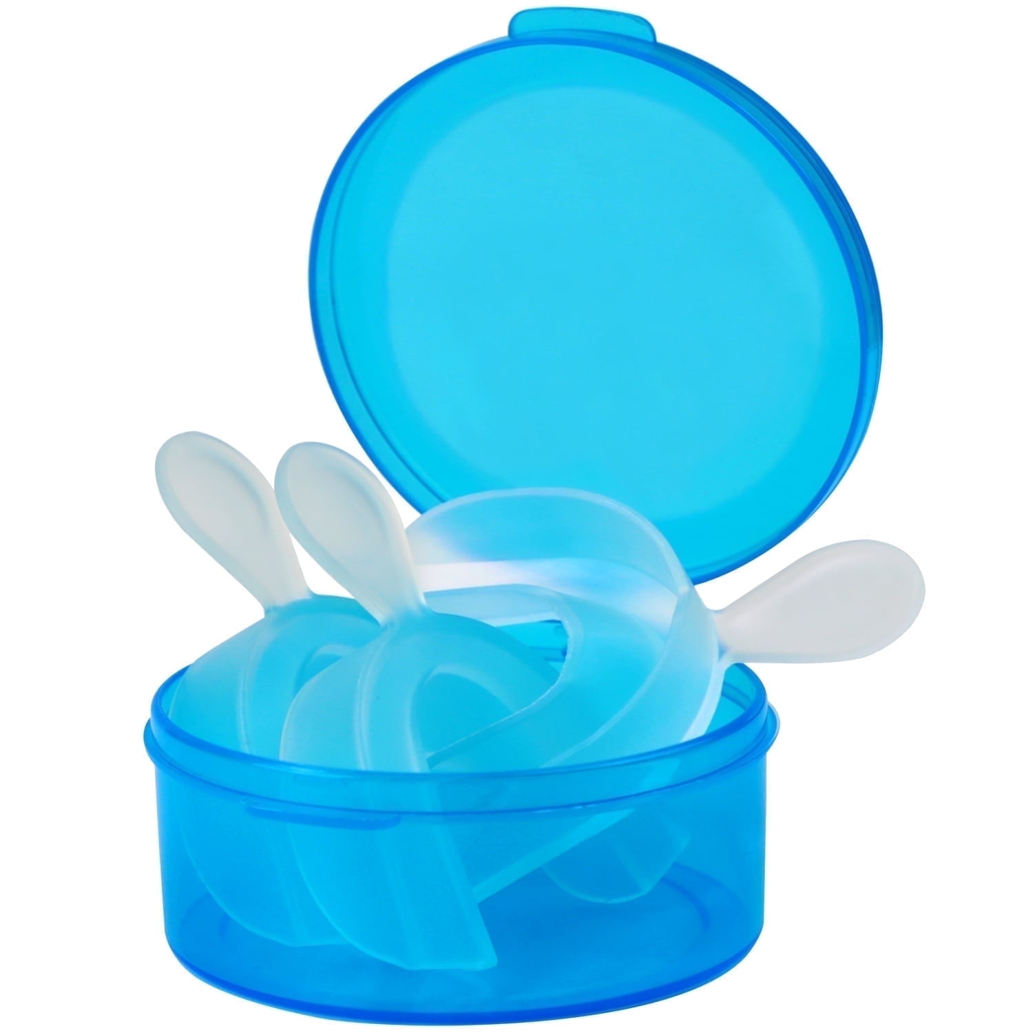 MySmile 10PCS Teeth Whitening Trays Dental Thermoforming Moldable Whitening Mouth Night Guard Bleaching Tooth Whitener with Blue case