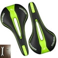thumbnail image 1 of EZGO Adult Mountain Bicycle Seat Saddle Comfortable Soft Padded with Wrench Bike Seat, Green, 1 of 6