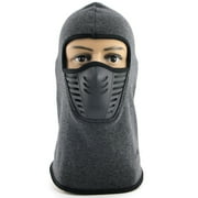 EZGO Balaclava Face Mask Unisex Winter Fleece Windproof Ski Mask Warm Full Face Cover Ninja Mask Gray Color