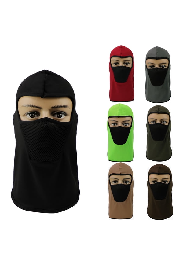 Balaclava Full Face Mask Bicycle Camping Ski Outdoor Masks Windproof Thin Type Khaki