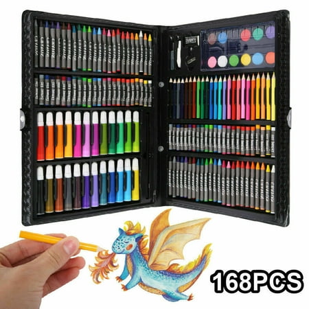 EZGO Children Drawing Art Set, 168-Piece, Multicolor