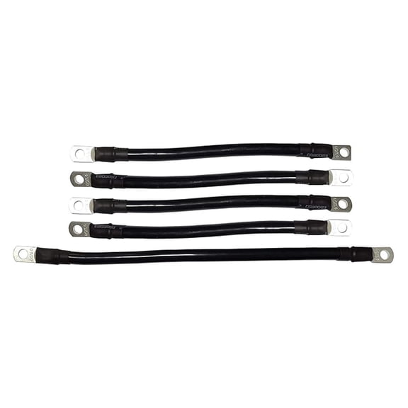 EZGO Golf Cart Battery Cable Set 4 Gauge 1994-Up TXT Medalist - Heavy Duty 9 & 12 Inch Cables - Golf Cart Accessories & Parts